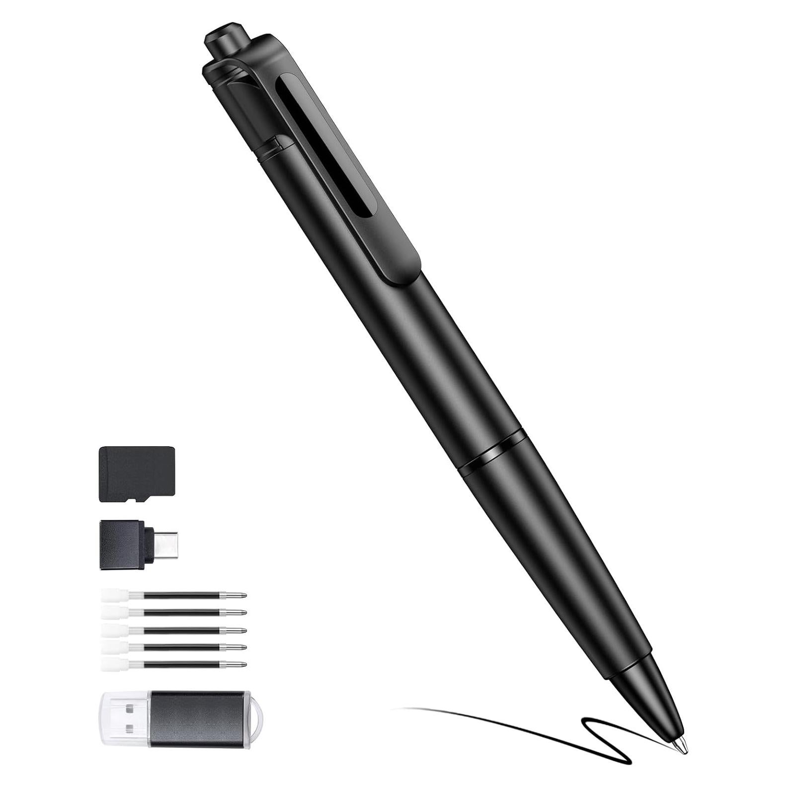 Cámara Pluma 2.7K TMKLOE con Tarjeta SD 64GB - Negro Brillante