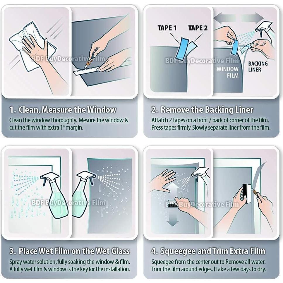 Película Blackout BDF 30.48cm x 14.94m Opaca Privacidad