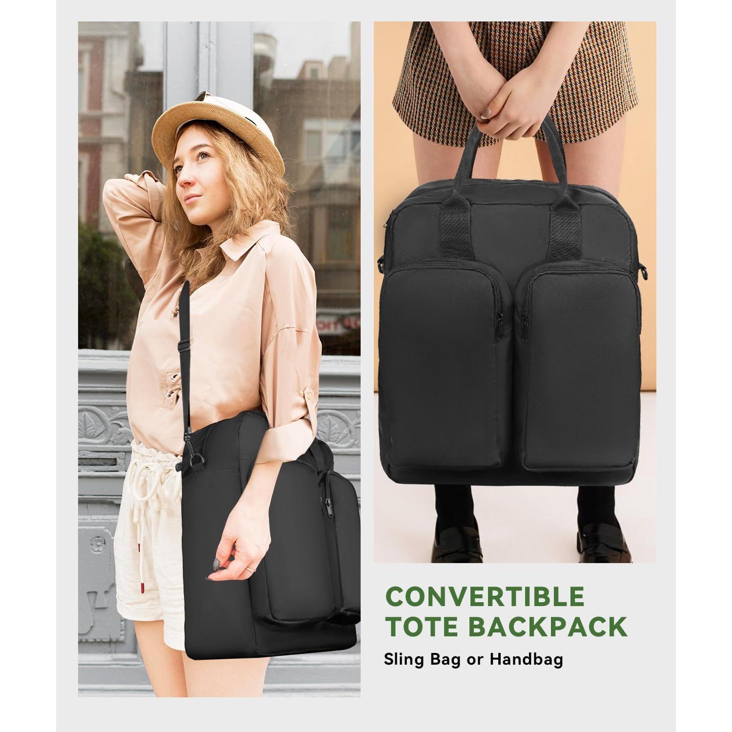 Mochila de viaje 40L para laptop 17" negra - Aprobada por vuelo