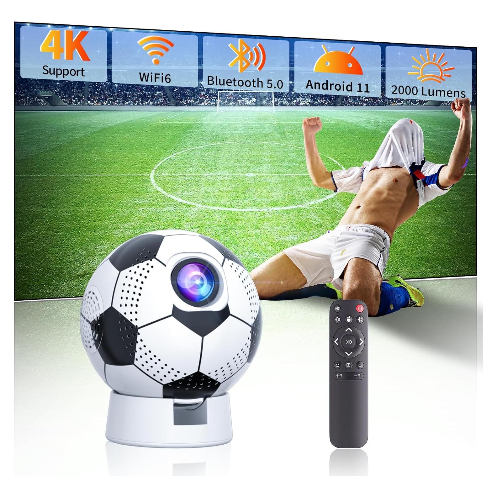 Proyector Portátil Sucetiho 4K WiFi Bluetooth Android 11