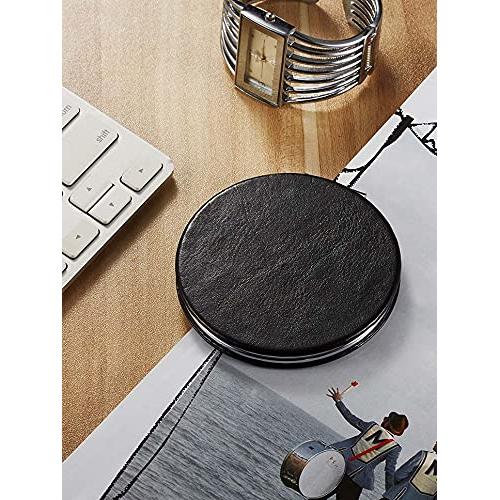 Espejo Compacto Aumentador OMIRO 1X/10X PU Negro 7.1cm