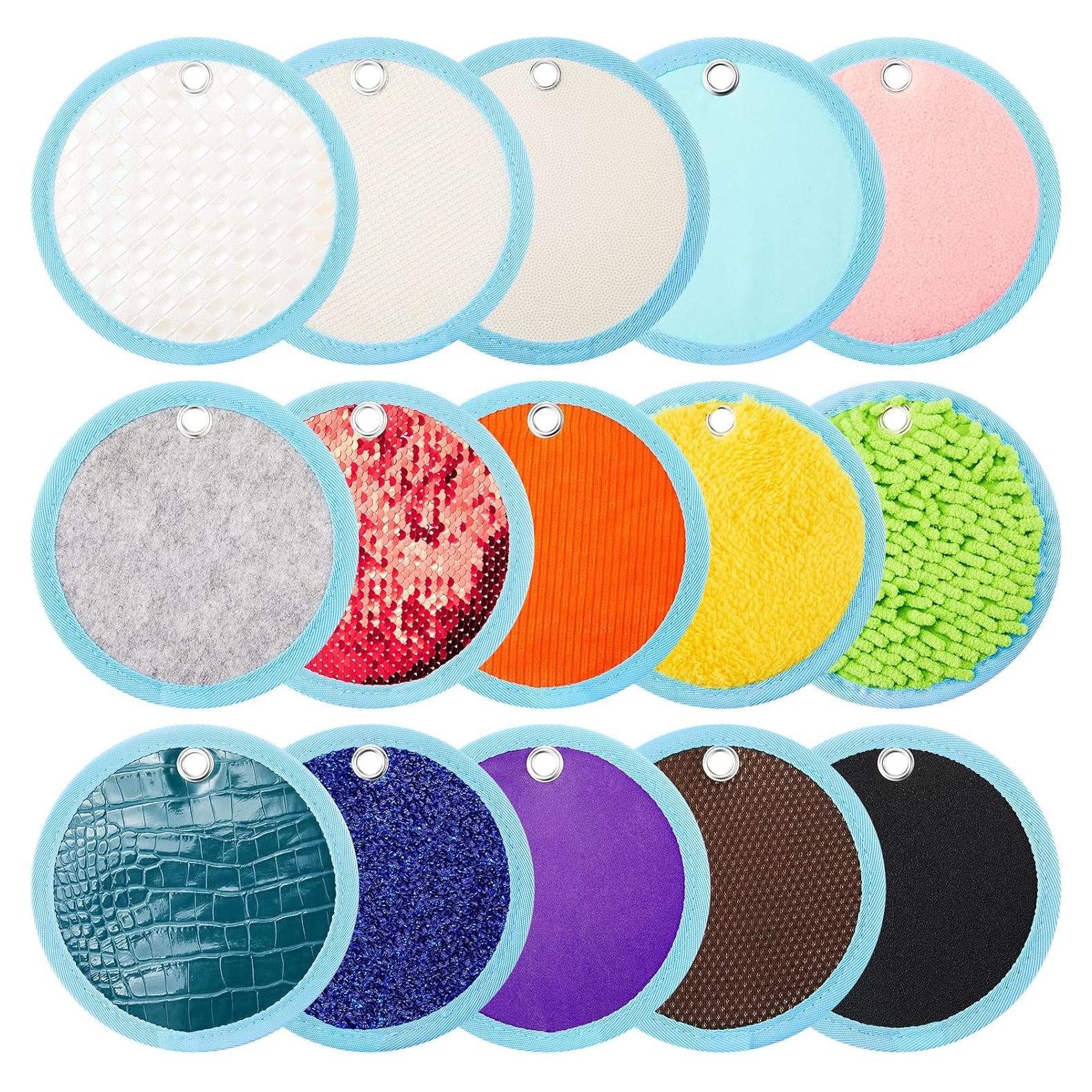 Alfombrillas Sensoriales Haull 15 Piezas 15 cm Redondas para Niños