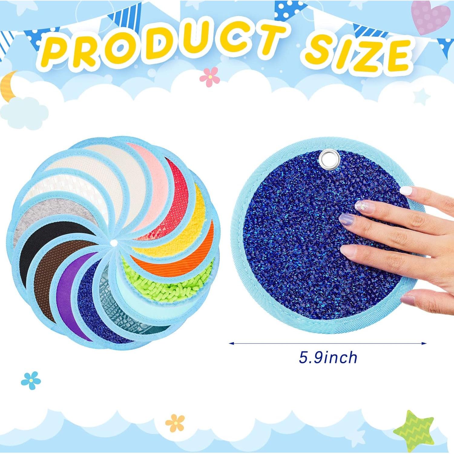 Alfombrillas Sensoriales Haull 15 Piezas 15 cm Redondas para Niños