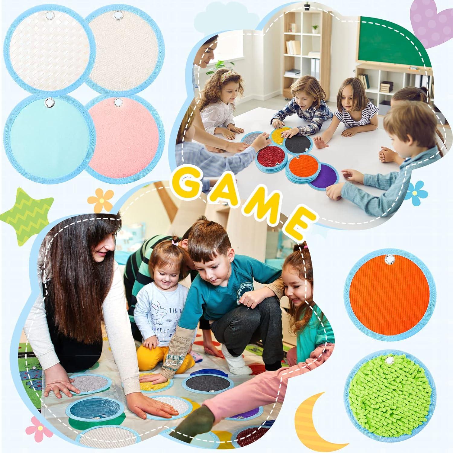 Alfombrillas Sensoriales Haull 15 Piezas 15 cm Redondas para Niños