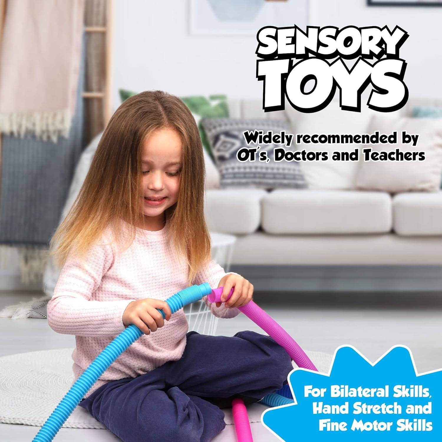 Tuberías Pop Juguetes Sensoriales 24 Piezas Playkidz