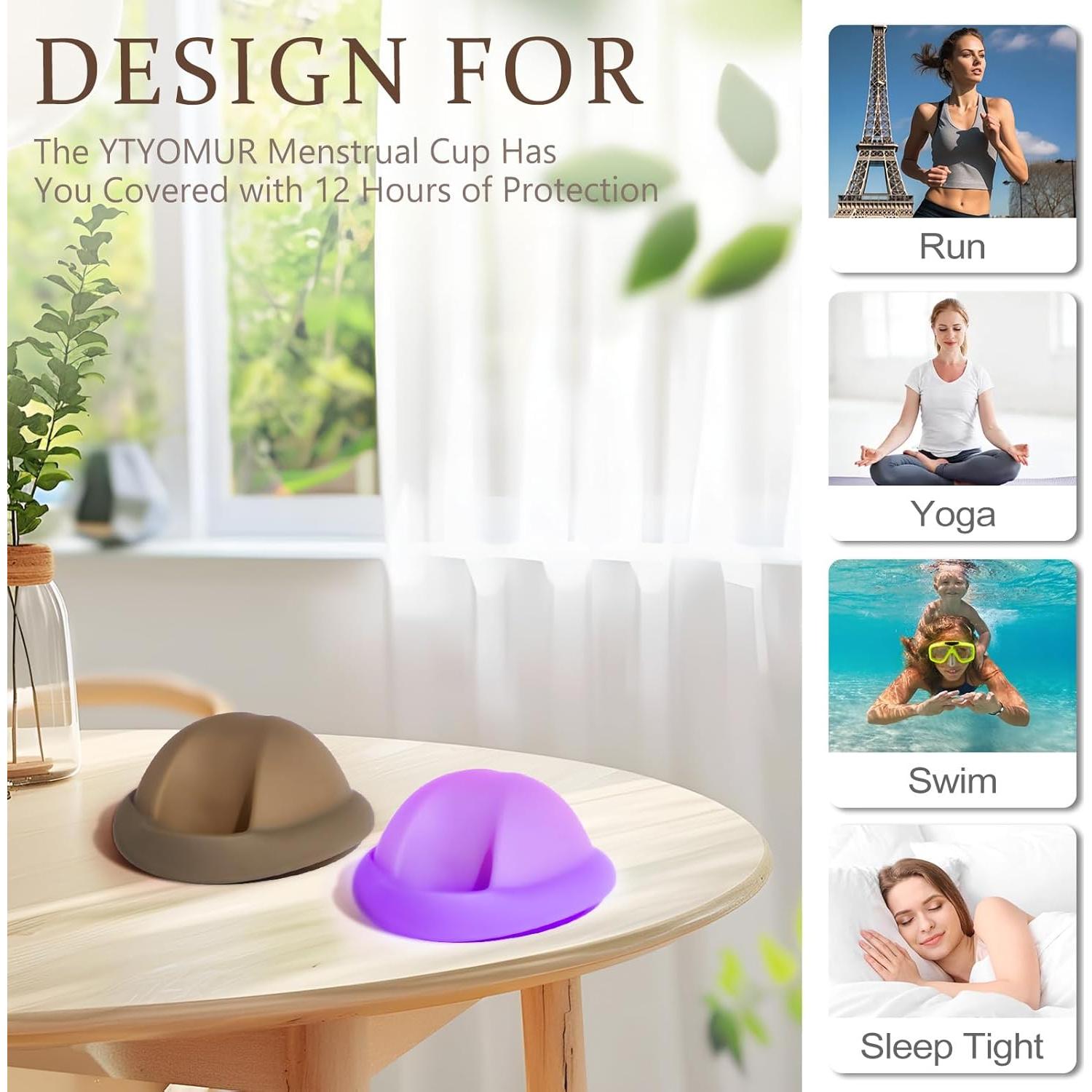 Disco Menstrual Reutilizable Grande - 2 Unidades a Prueba de Fugas