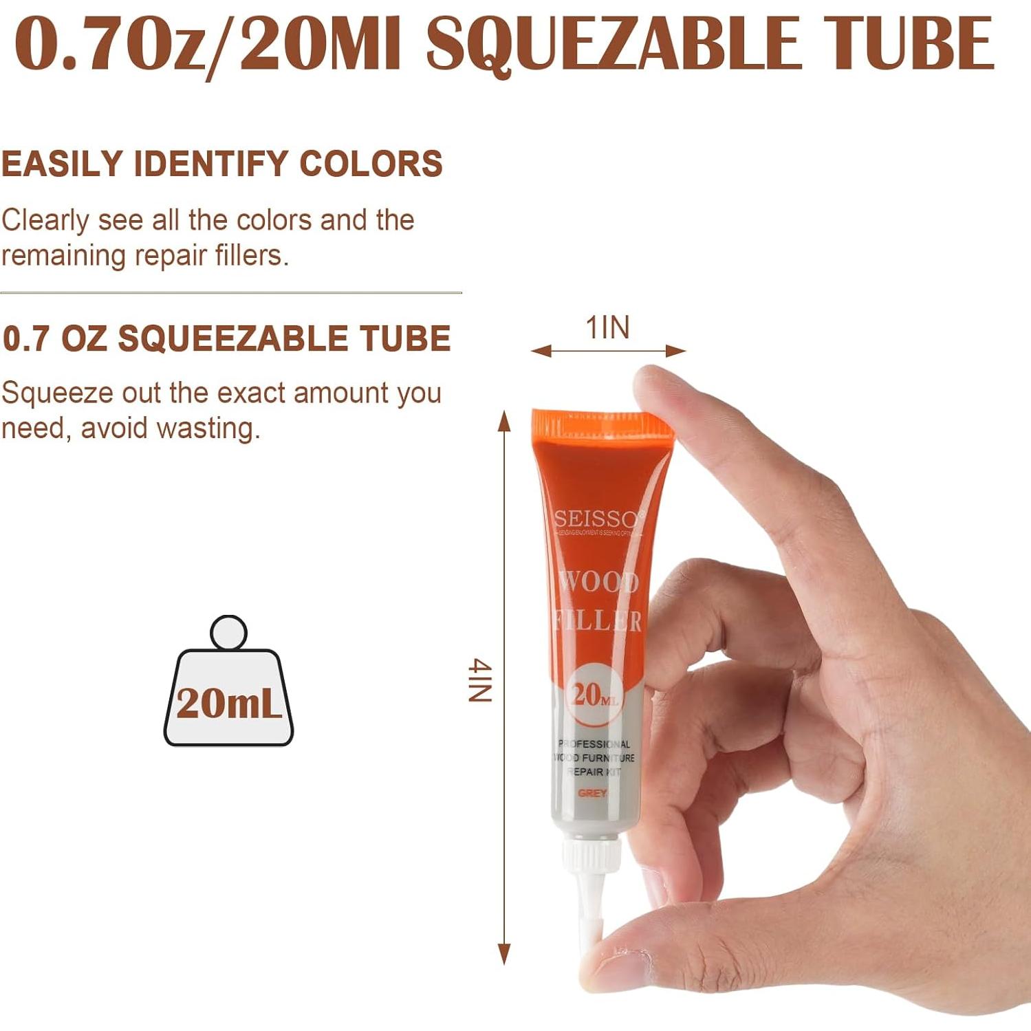 Kit de Reparación de Madera SEISSO 12 Colores para Muebles
