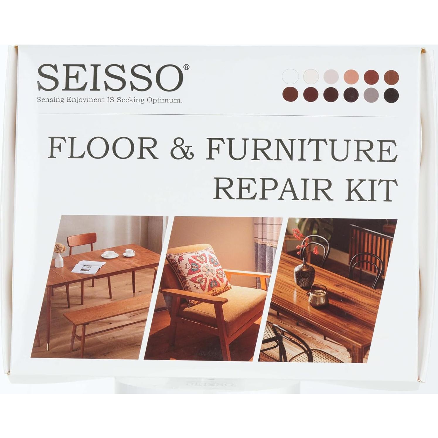 Kit de Reparación de Madera SEISSO 12 Colores para Muebles