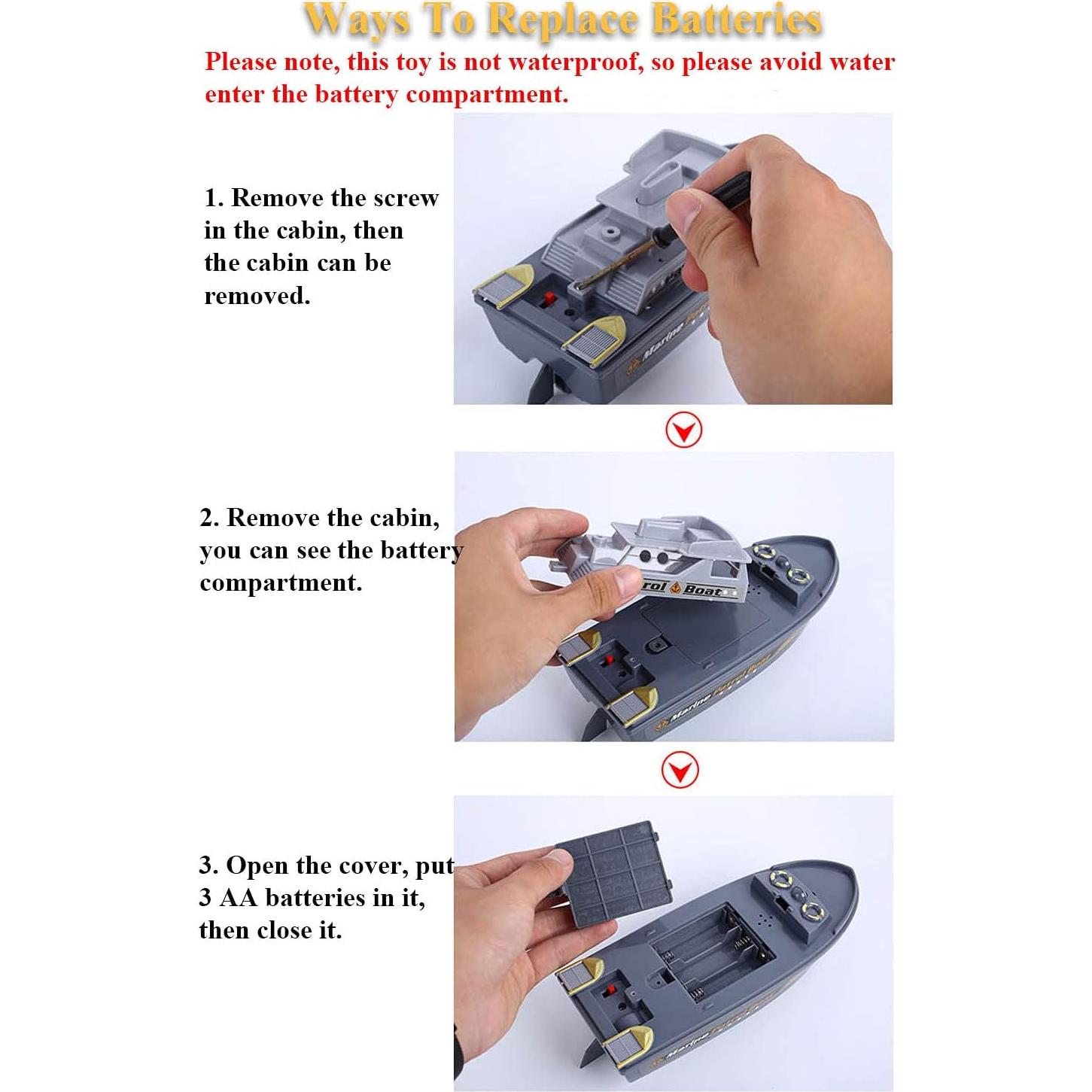 Barco Patrullero Eléctrico NEXTAKE 6684A con Sonido y Luz