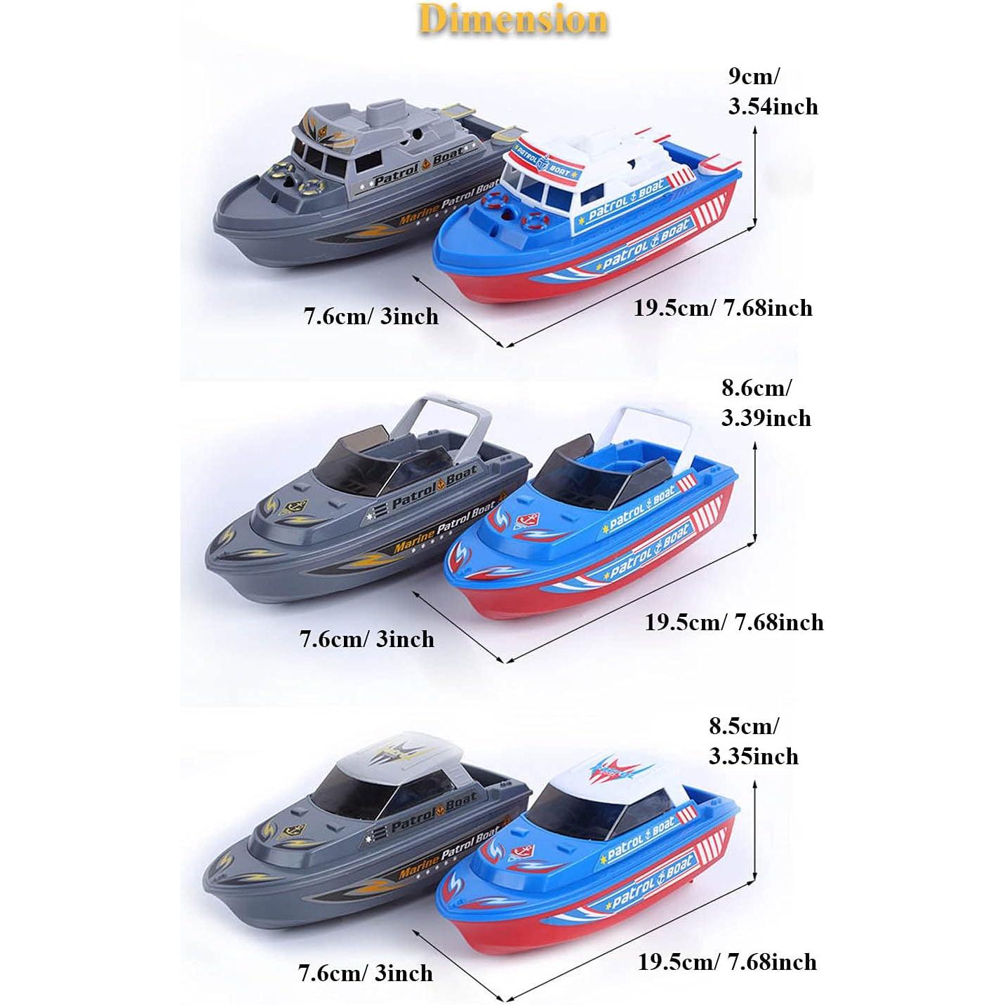 Barco Patrullero Eléctrico NEXTAKE 6684A con Sonido y Luz