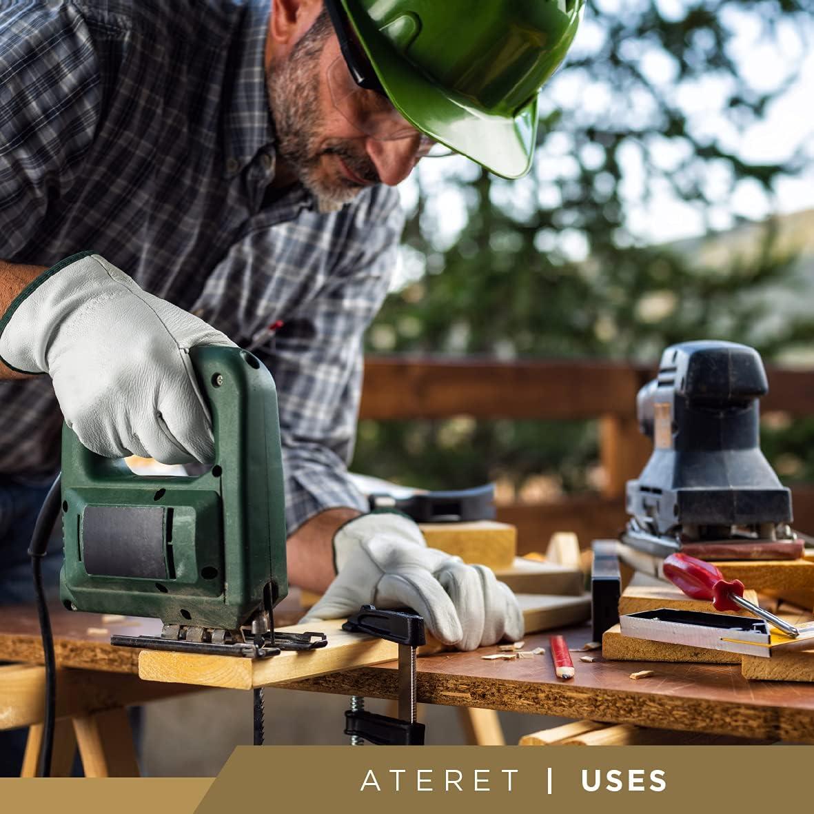 Guantes de Trabajo Palmer Safety de Cuero Vacuno - 12 Pares