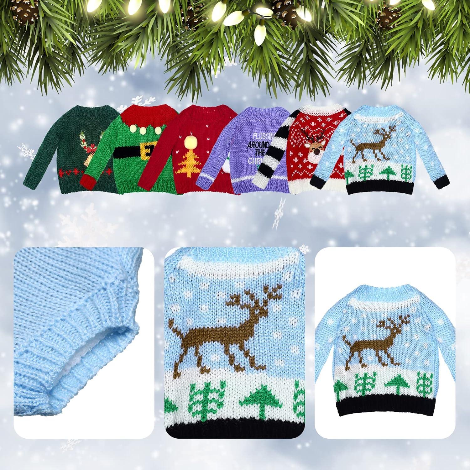 Conjunto de 6 Suéteres de Navidad para Muñeca Chalyna