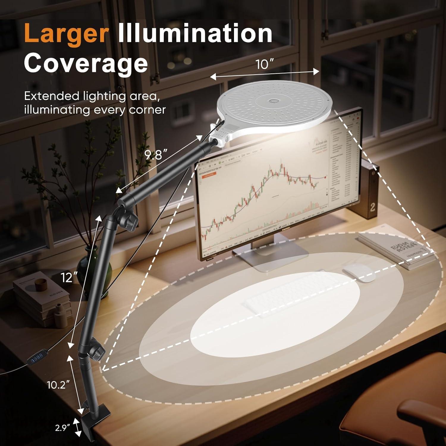 Luz de Anillo LED GSY 10" con Soporte y Abrazadera Ajustable