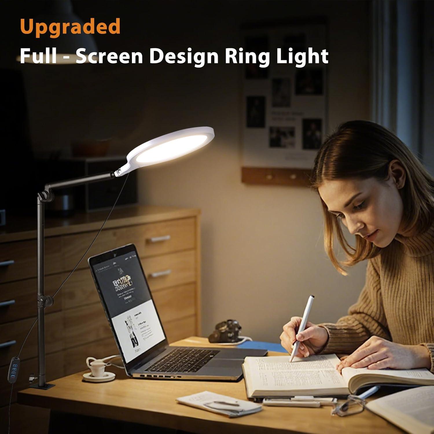 Luz de Anillo LED GSY 10" con Soporte y Abrazadera Ajustable