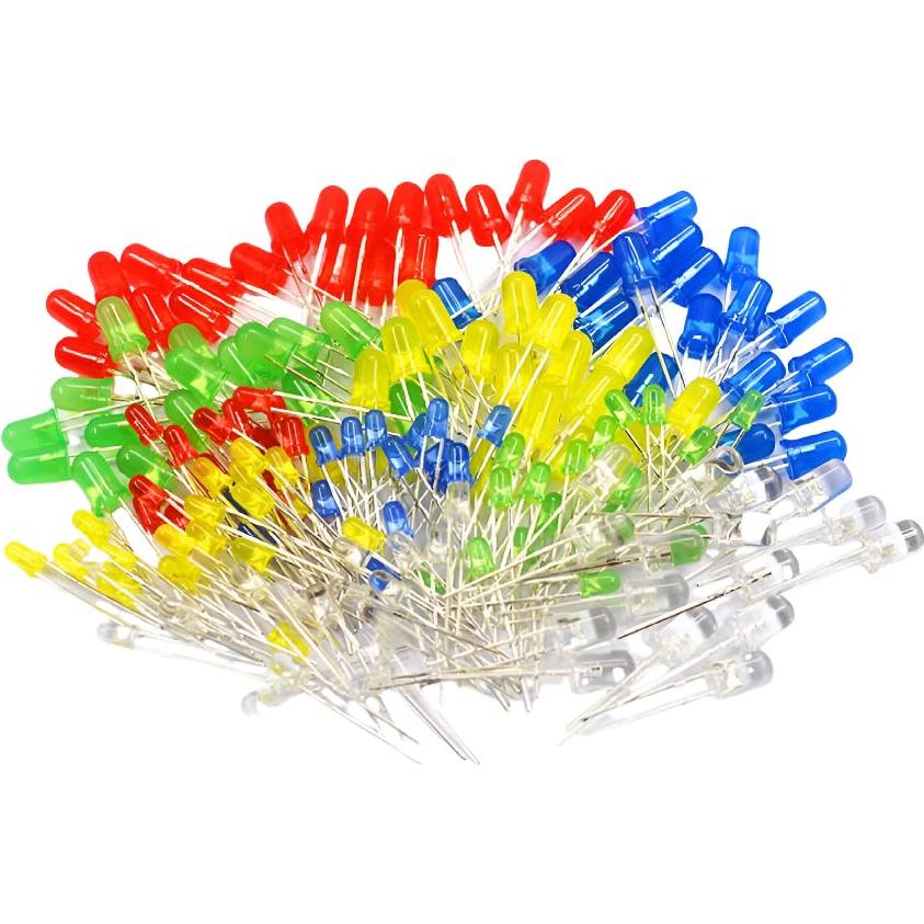 Kit de Diodos LED 3mm y 5mm Maygyrain 750 Piezas 10 Valores