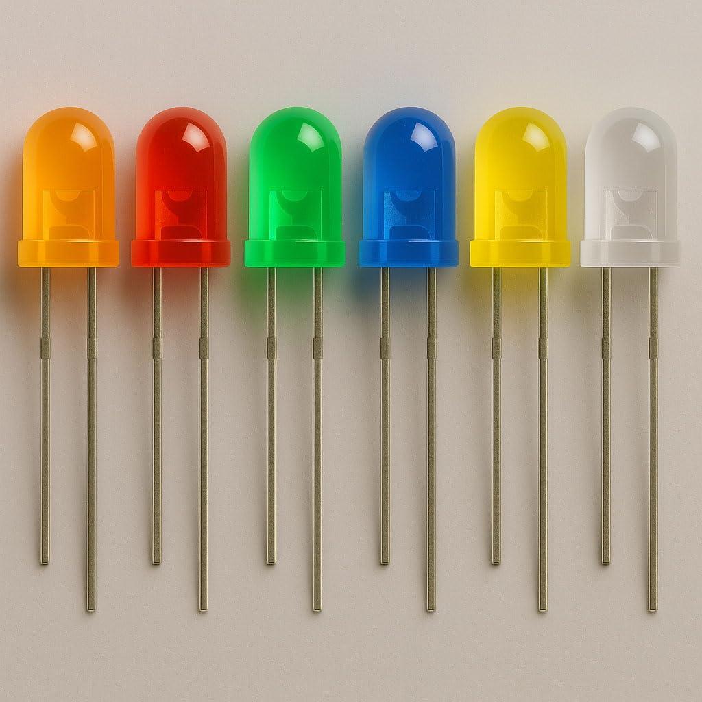 Kit de 600 Diodos LED 5mm Multicolores 1A Manufacturing