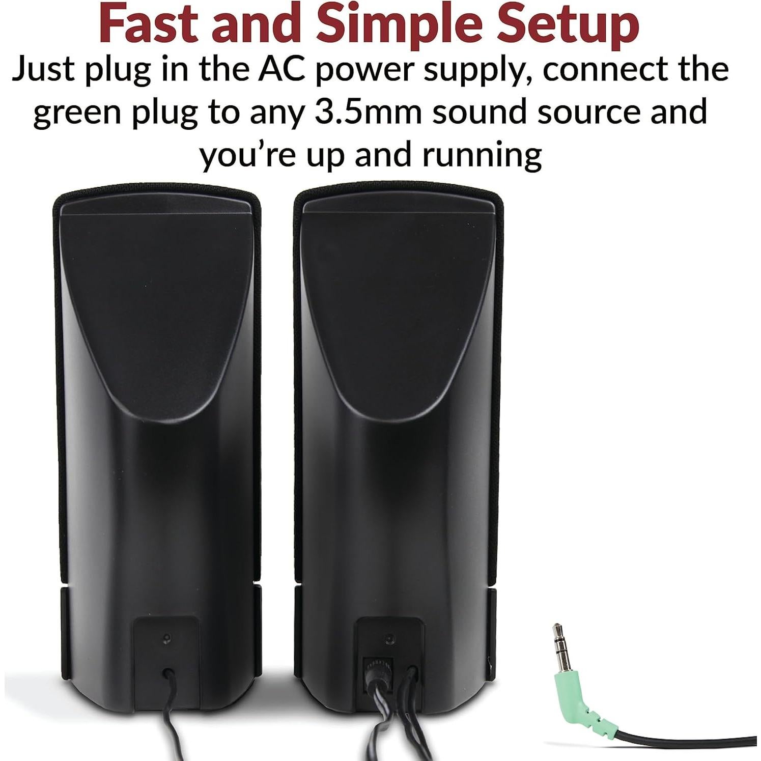 Altavoces Estéreo Cyber Acoustics CA-2014, 2.0, 0.66 kg