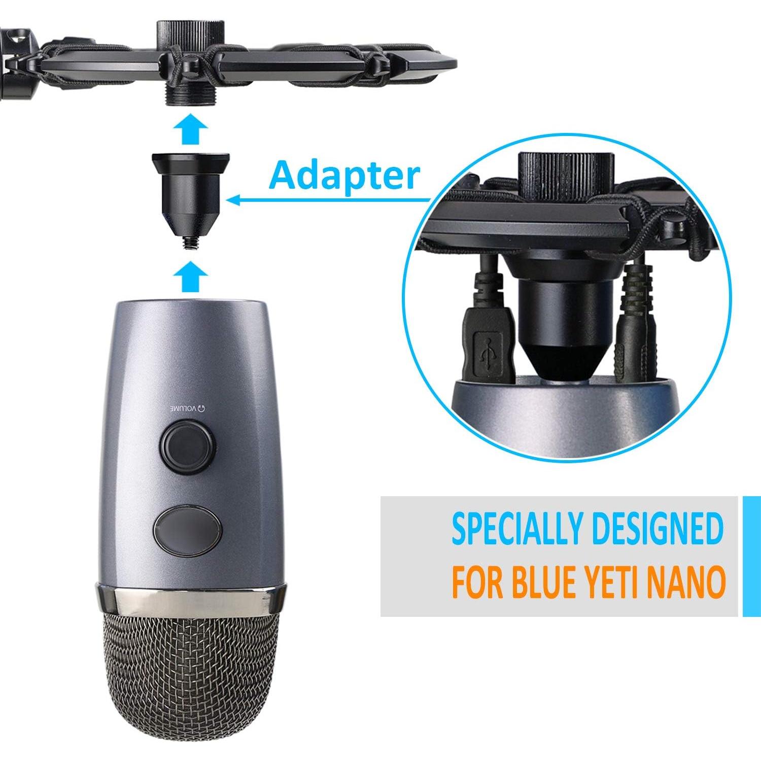 Soporte Antivibración Metalico YOUSHARES para Blue Yeti Nano
