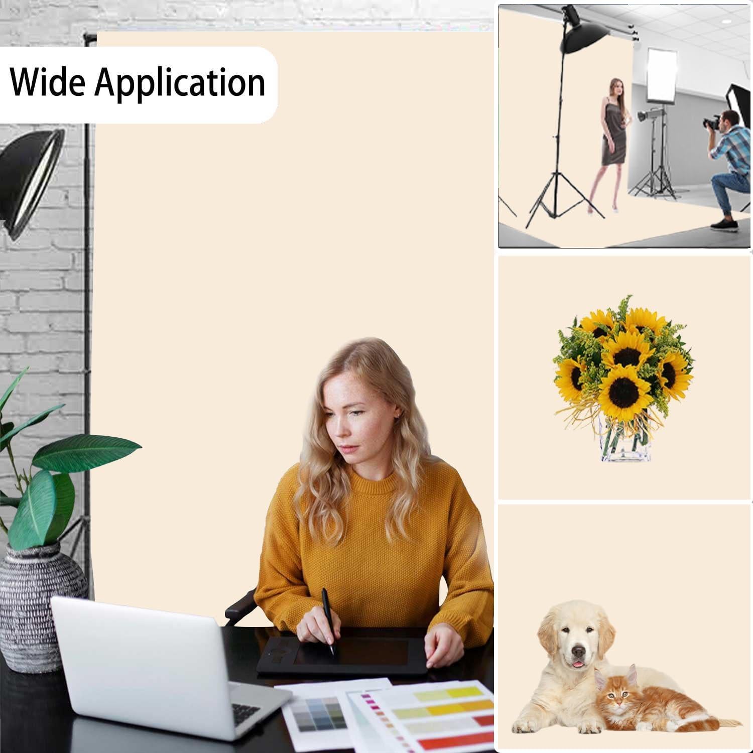Fondo de Fotografía Blanco TERSUM 3x5 FT para Retratos
