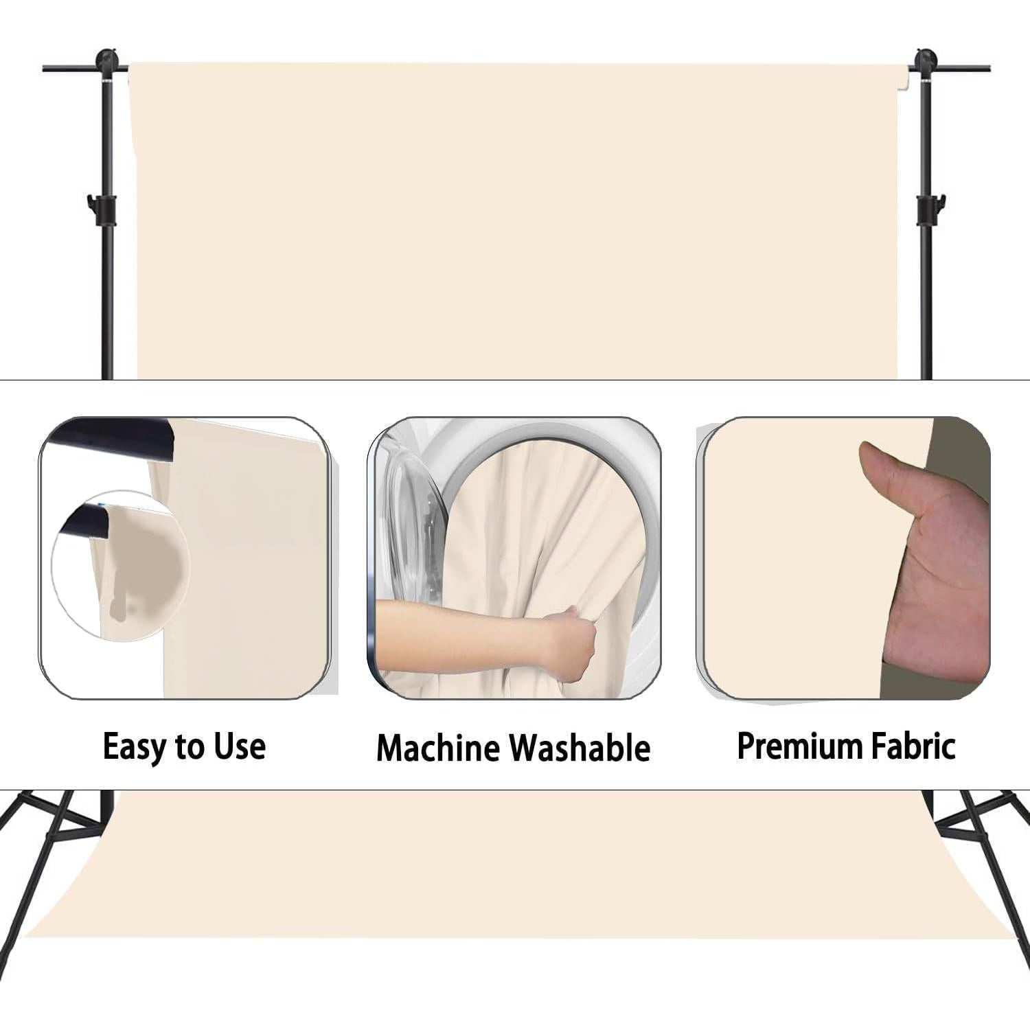 Fondo de Fotografía Blanco TERSUM 3x5 FT para Retratos