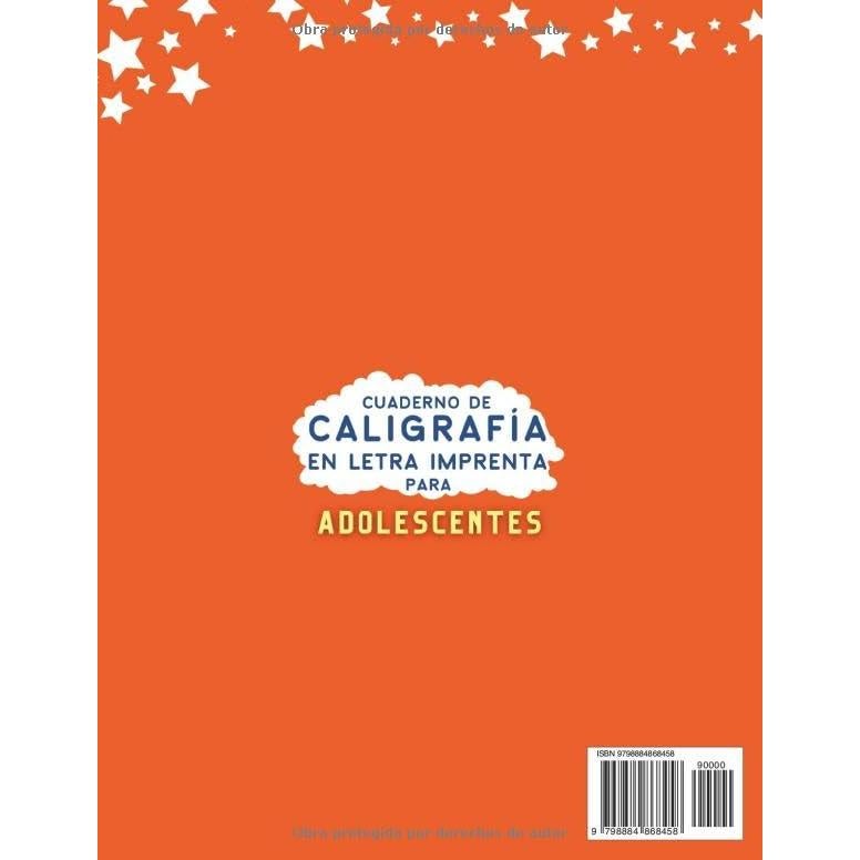 Caligrafía en Letra Imprenta Para Adolescentes con Afirmaciones Positivas: Con Pauta Para Practicar, Mejorar La Escritura a Mano y Aumentar la ... para Adolescentes) (Spanish Edition)