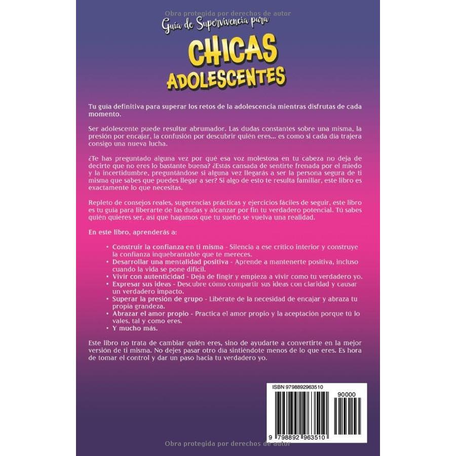 Guía de supervivencia para chicas adolescents: Estrategias para afrontar con éxito la vida y sus retos, desde vencer la presión de los compañeros ... “Brilla con intensidad”) (Spanish Edition)