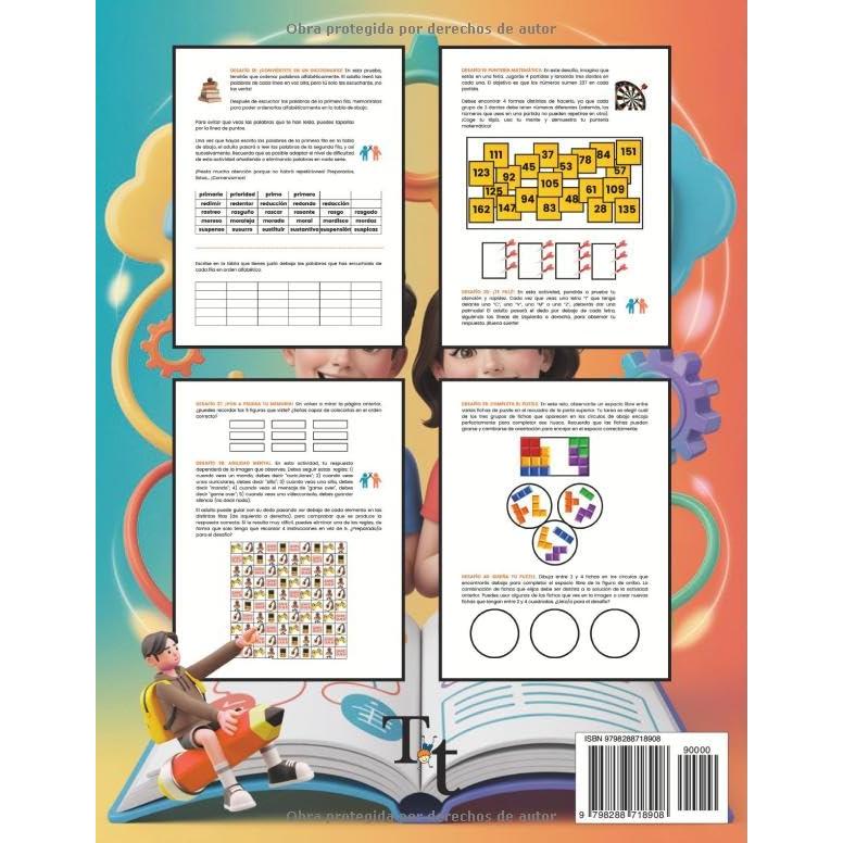 Funciones ejecutivas cuaderno de actividades para adolescentes: Ejercicios para el cerebro en niños con TDAH: estimulación cognitiva para mejorar ... de atención. A color (Spanish Edition)