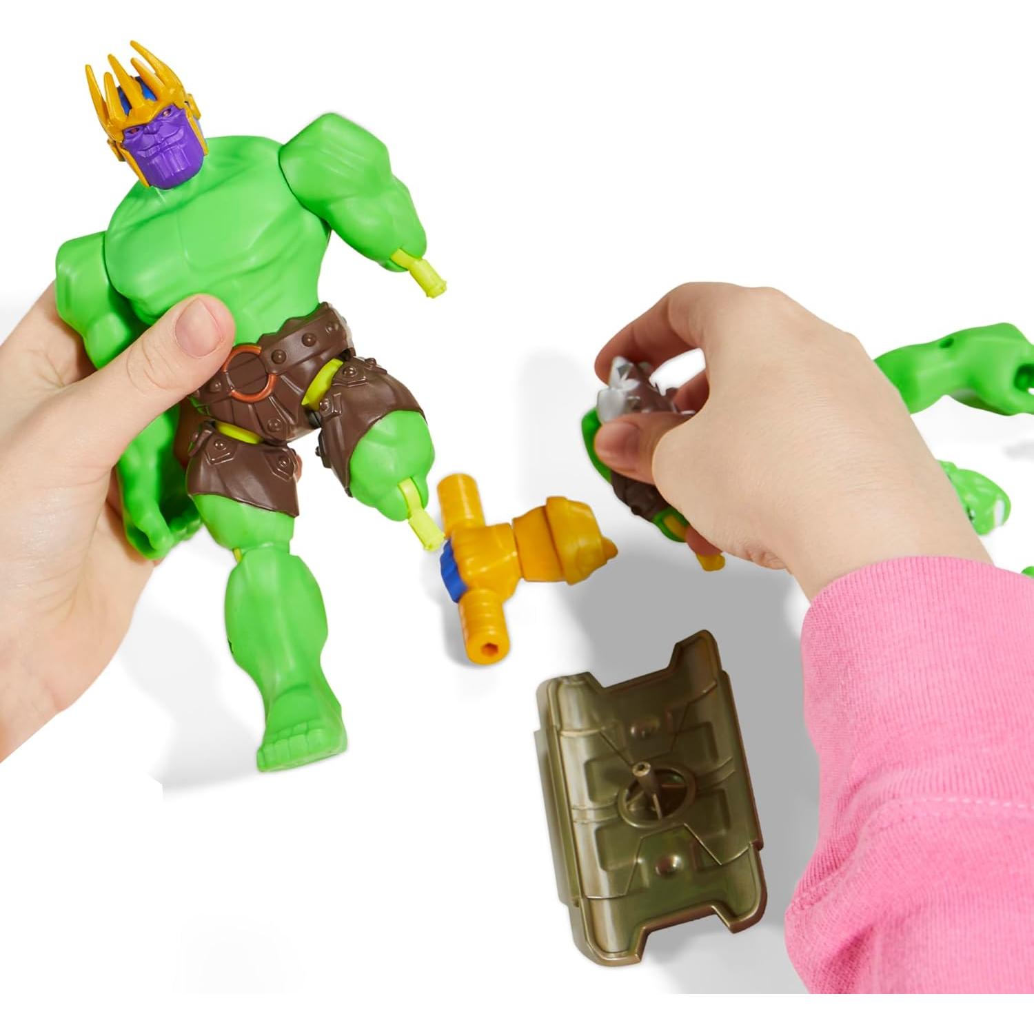 MixMashers Hulk Custom Avengers Deluxe Mix-and-Match Action Figure & Accessories, 5-Inch-Scale Super Hero Toys for Kids Ages 4+