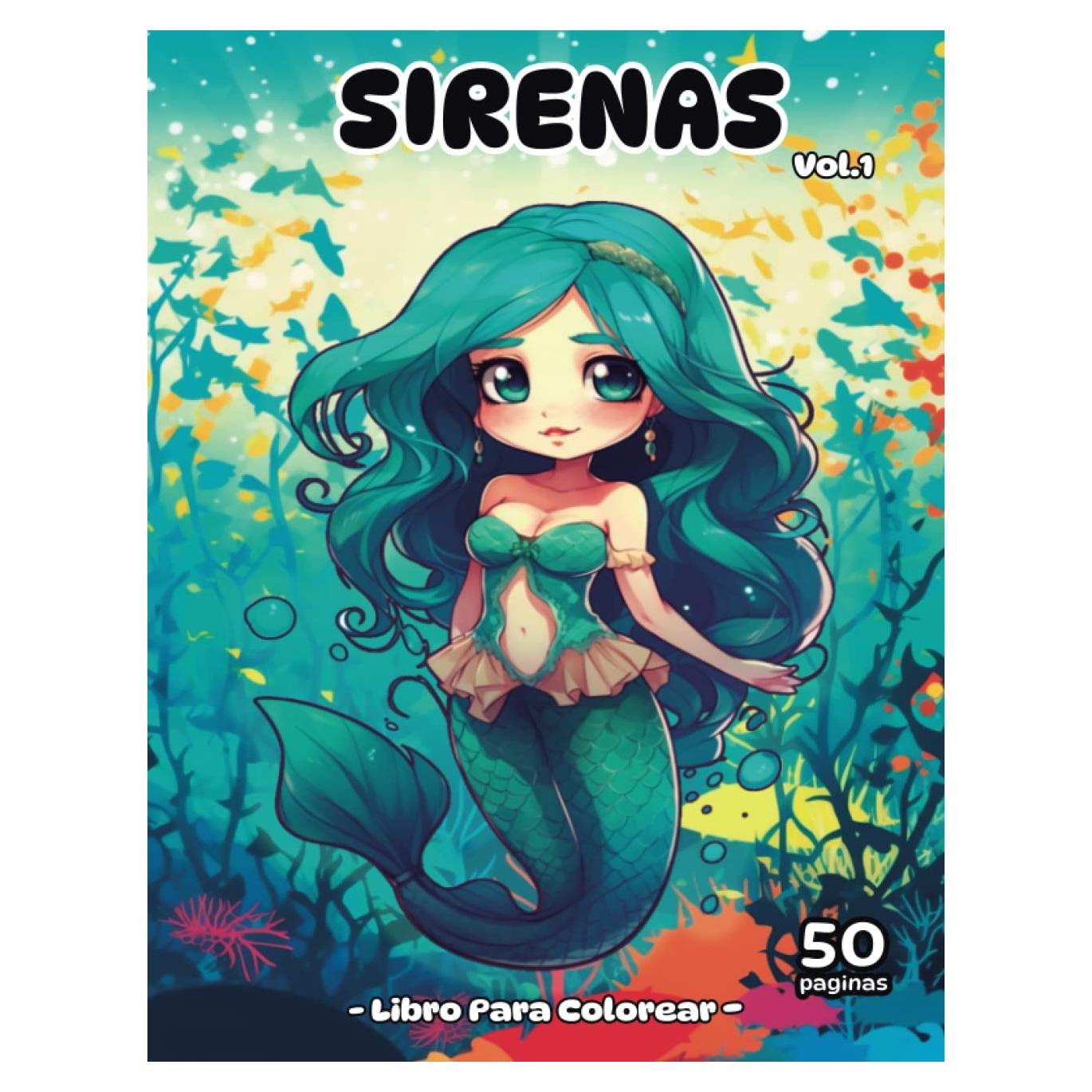 Sirenas: Libros para Pintar (Libros Para Colorear) (Spanish Edition)