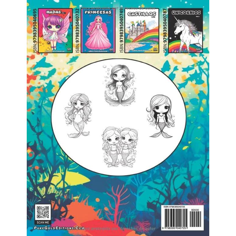 Sirenas: Libros para Pintar (Libros Para Colorear) (Spanish Edition)