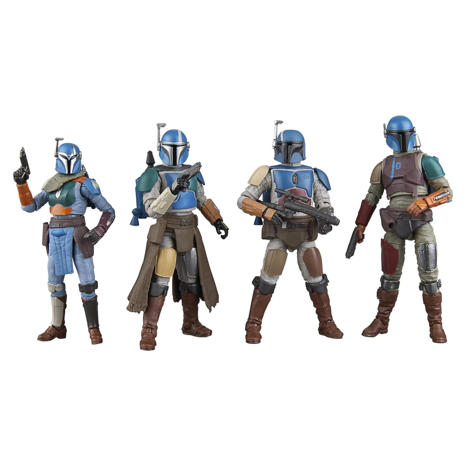 Figuras Star Wars Vintage Hasbro Mandaloriano 4 Piezas 9.5 cm