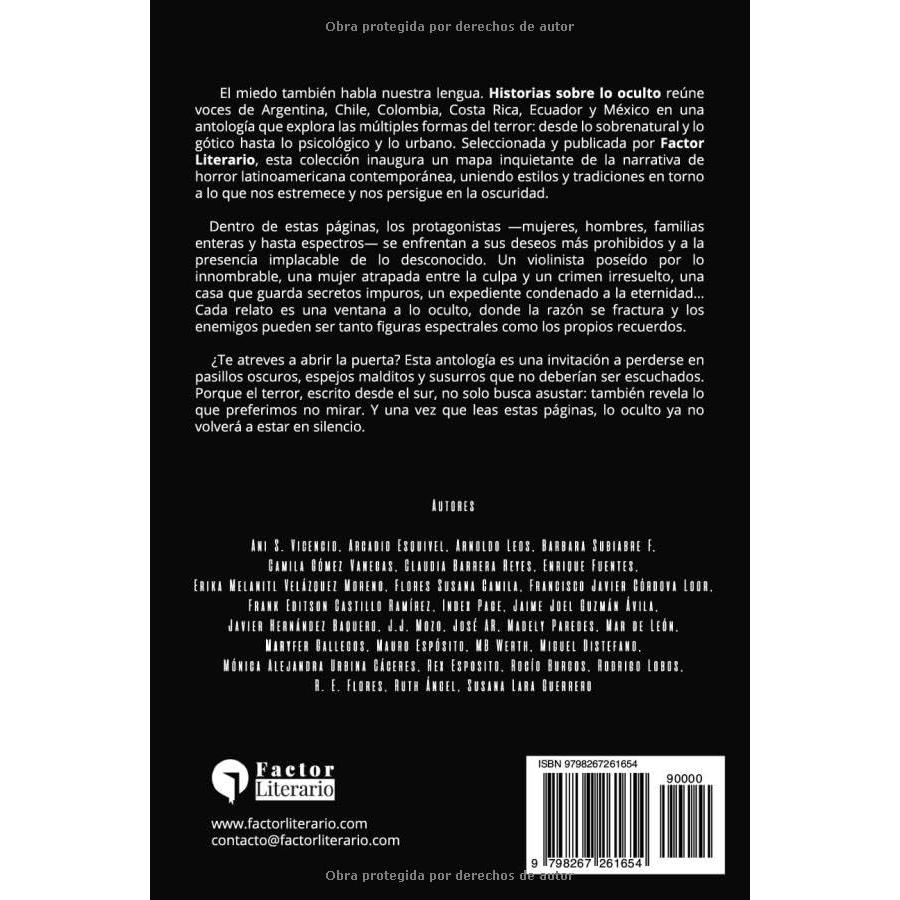 Historias sobre lo oculto: Antología de cuentos de terror latinoamericanos - Volumen 1