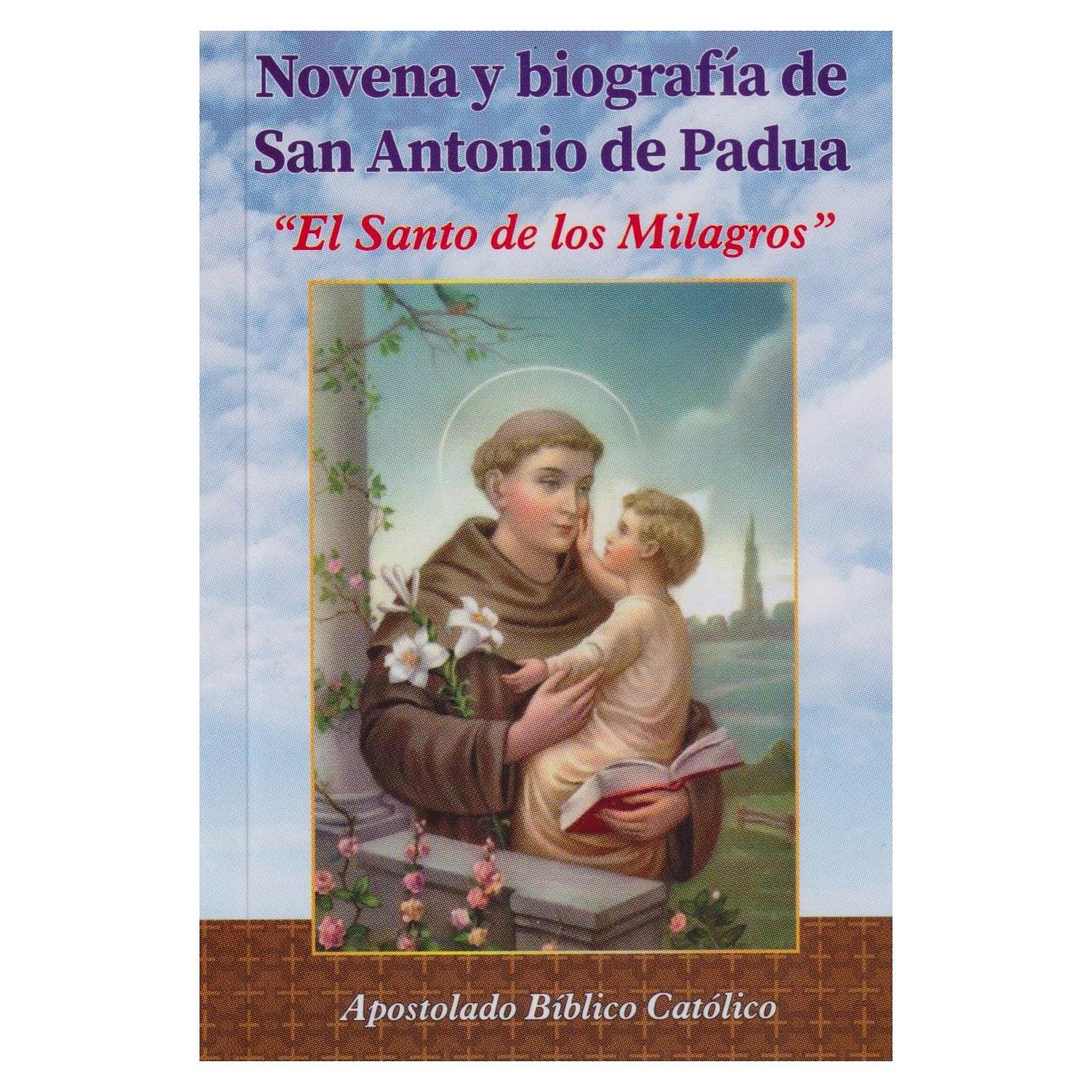 Novena y Biografia de San Antonio de Padua