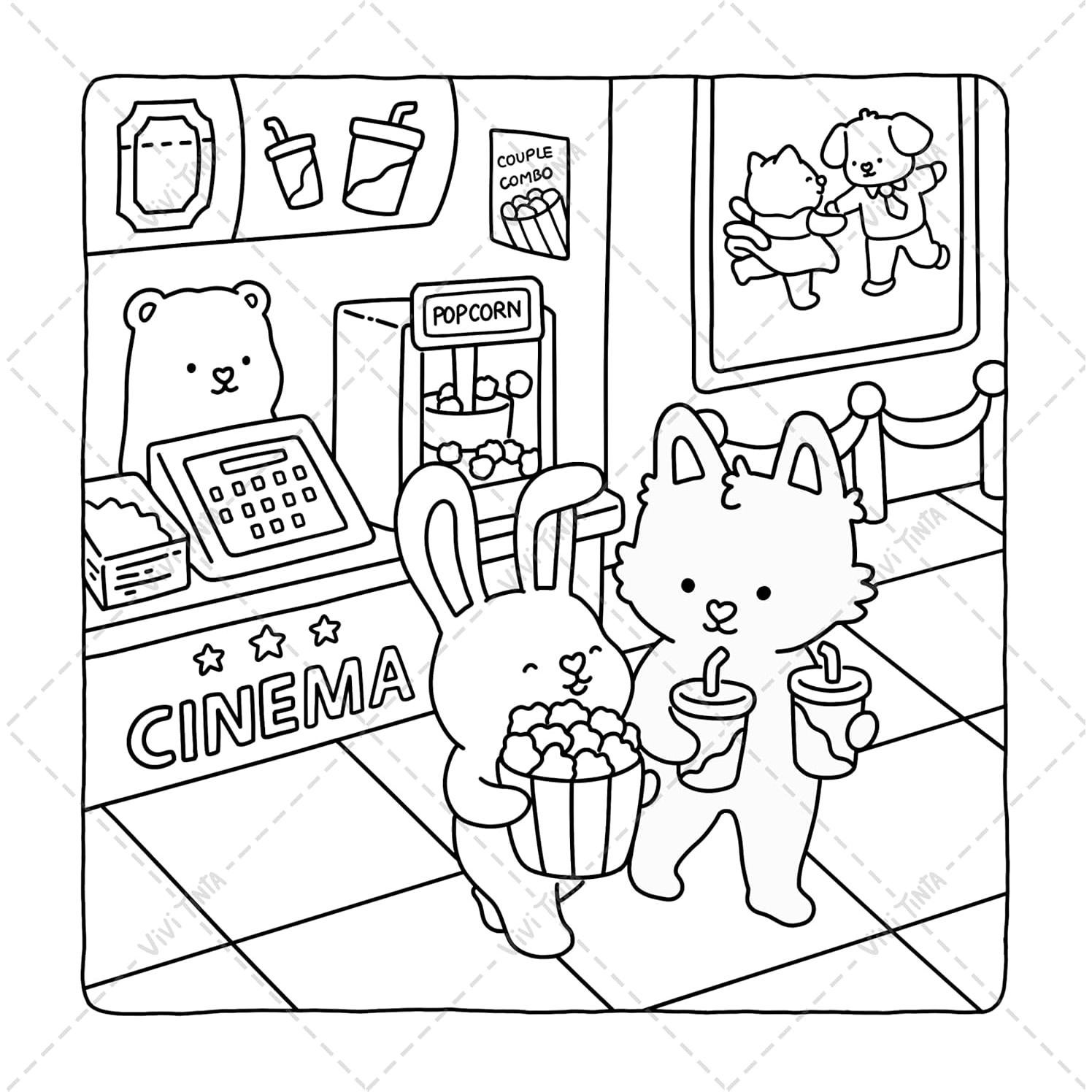 Sweetheart: Coloring Book for Adults & Teens Featuring Adorable Animals