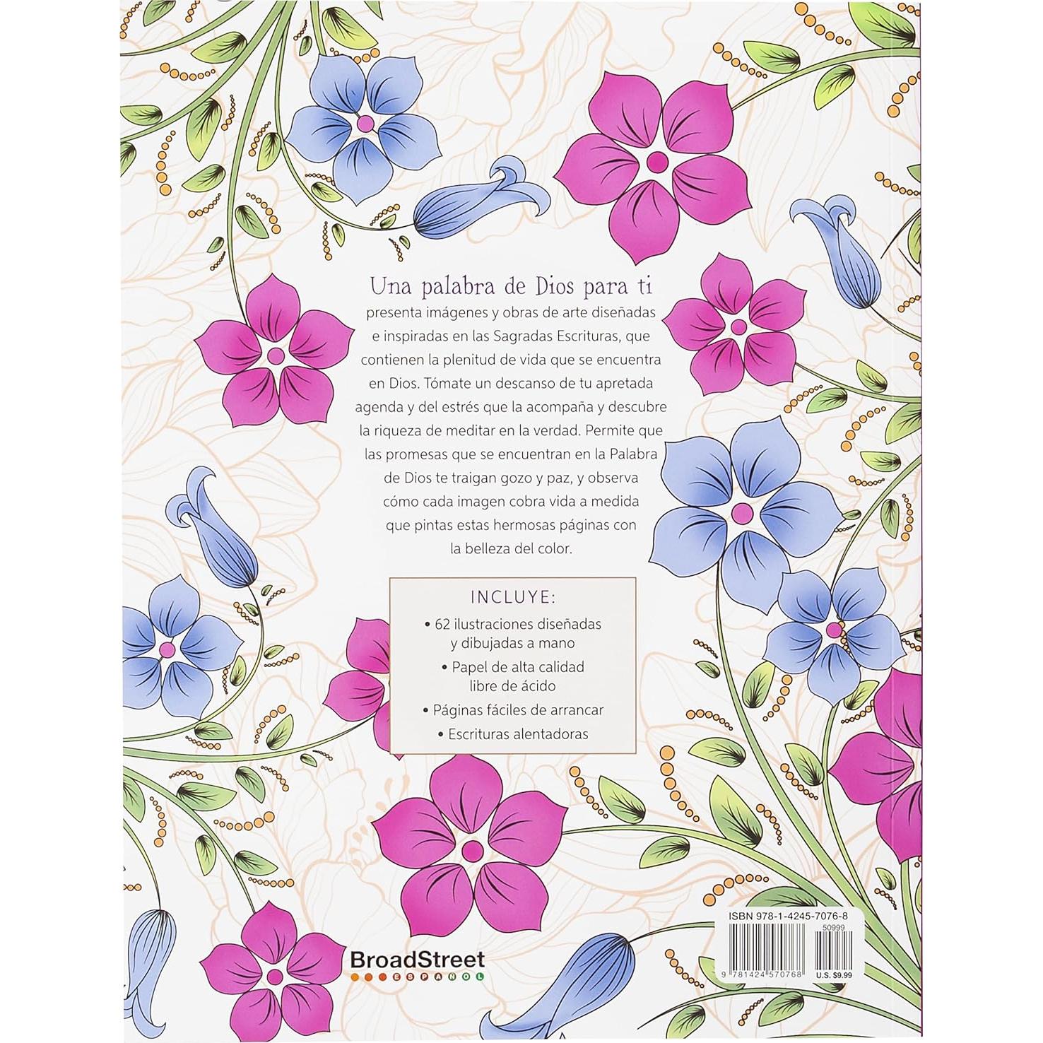 Una palabra de Dios para ti: libro para colorear (Spanish Edition)