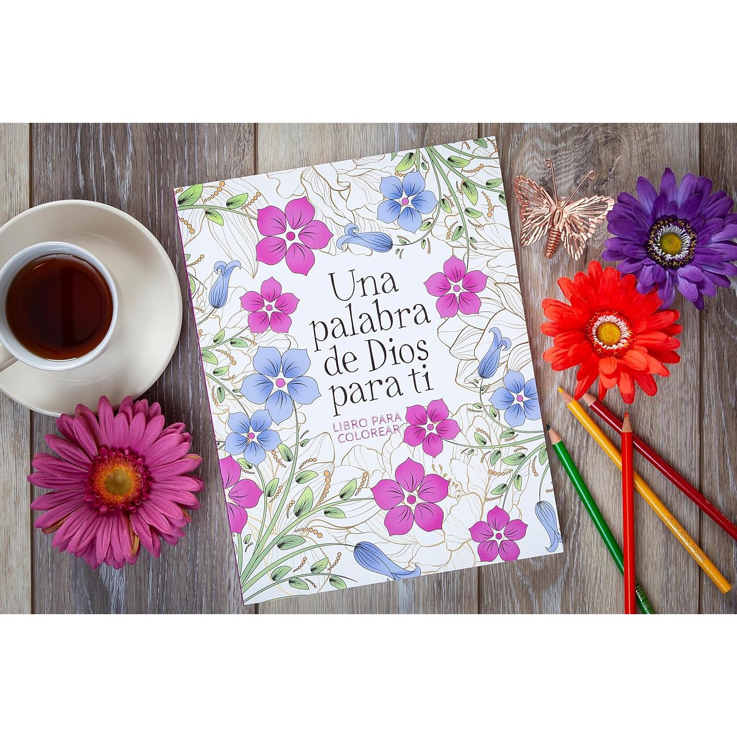 Una palabra de Dios para ti: libro para colorear (Spanish Edition)