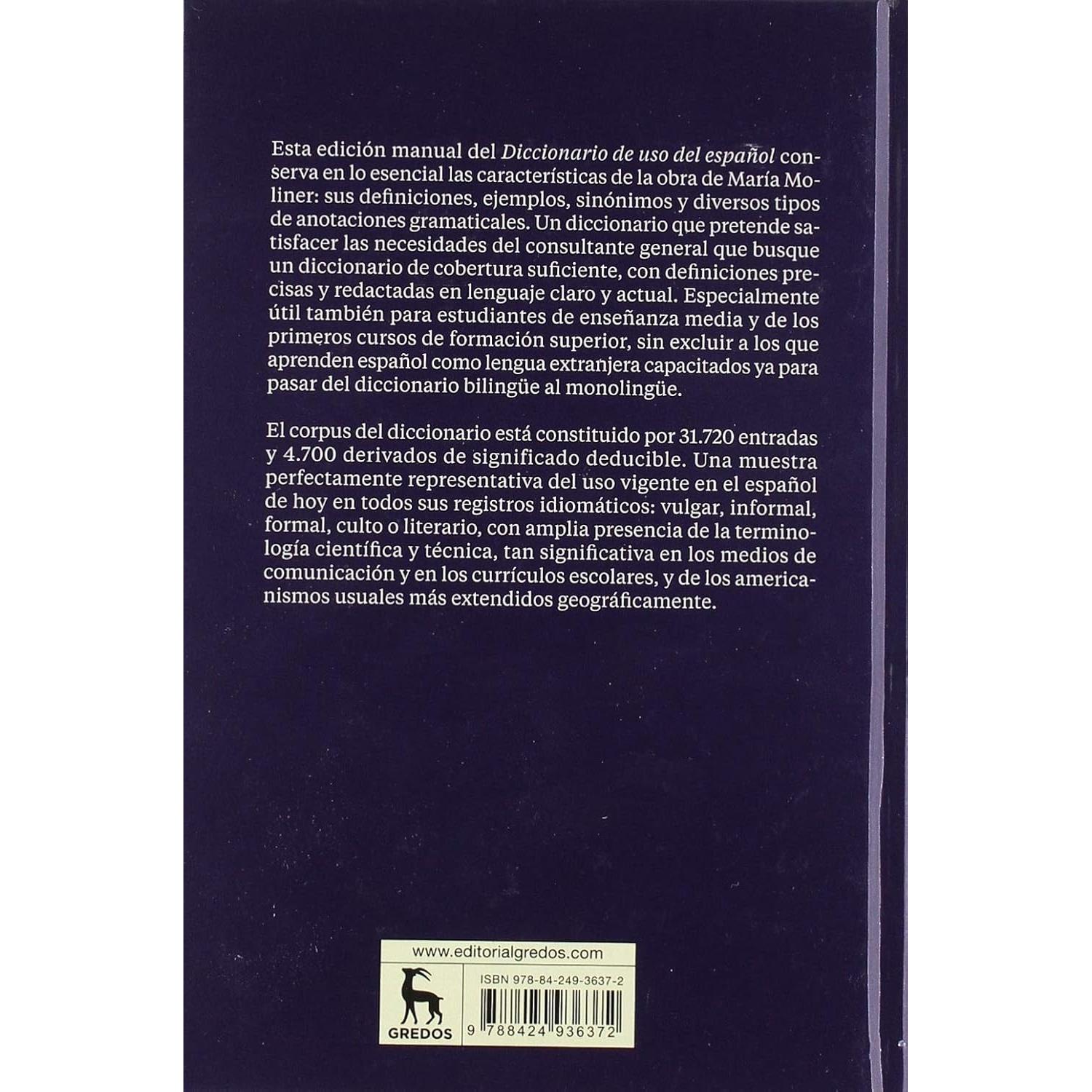 Diccionario de uso del español. Manual: Nueva edición (Spanish Edition)