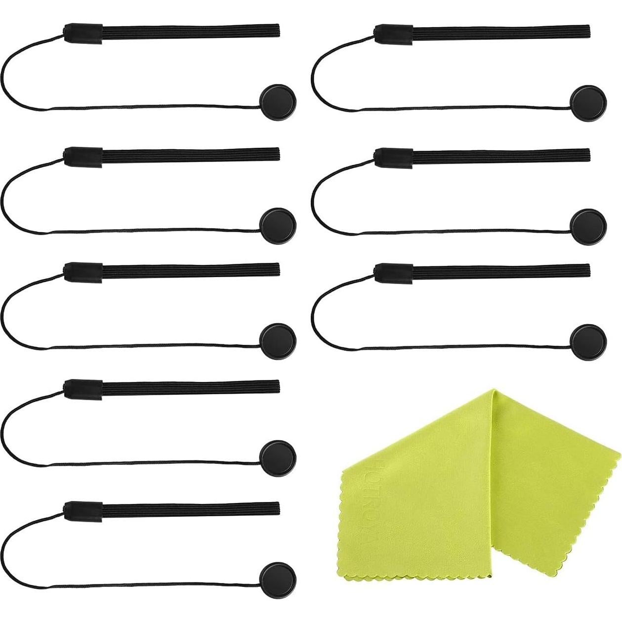 Soporte para tapa de lente Hotroyal - 8 paquetes con paño