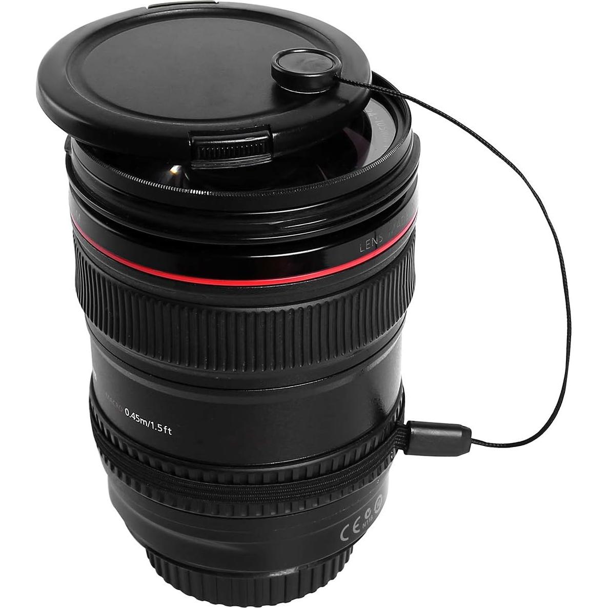 Soporte para tapa de lente Hotroyal - 8 paquetes con paño