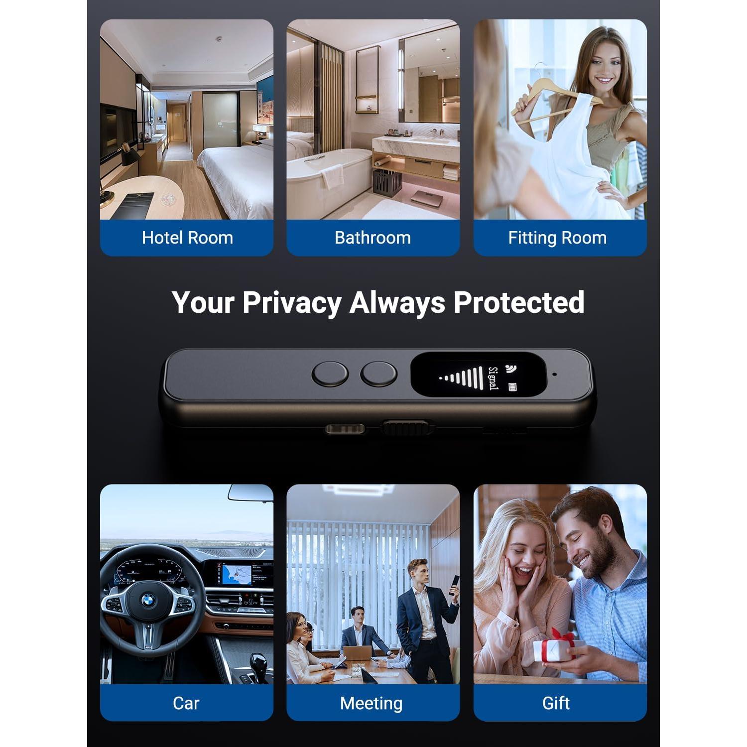 Detector de Cámaras Ocultas PakWizz - Multifuncional y Portátil