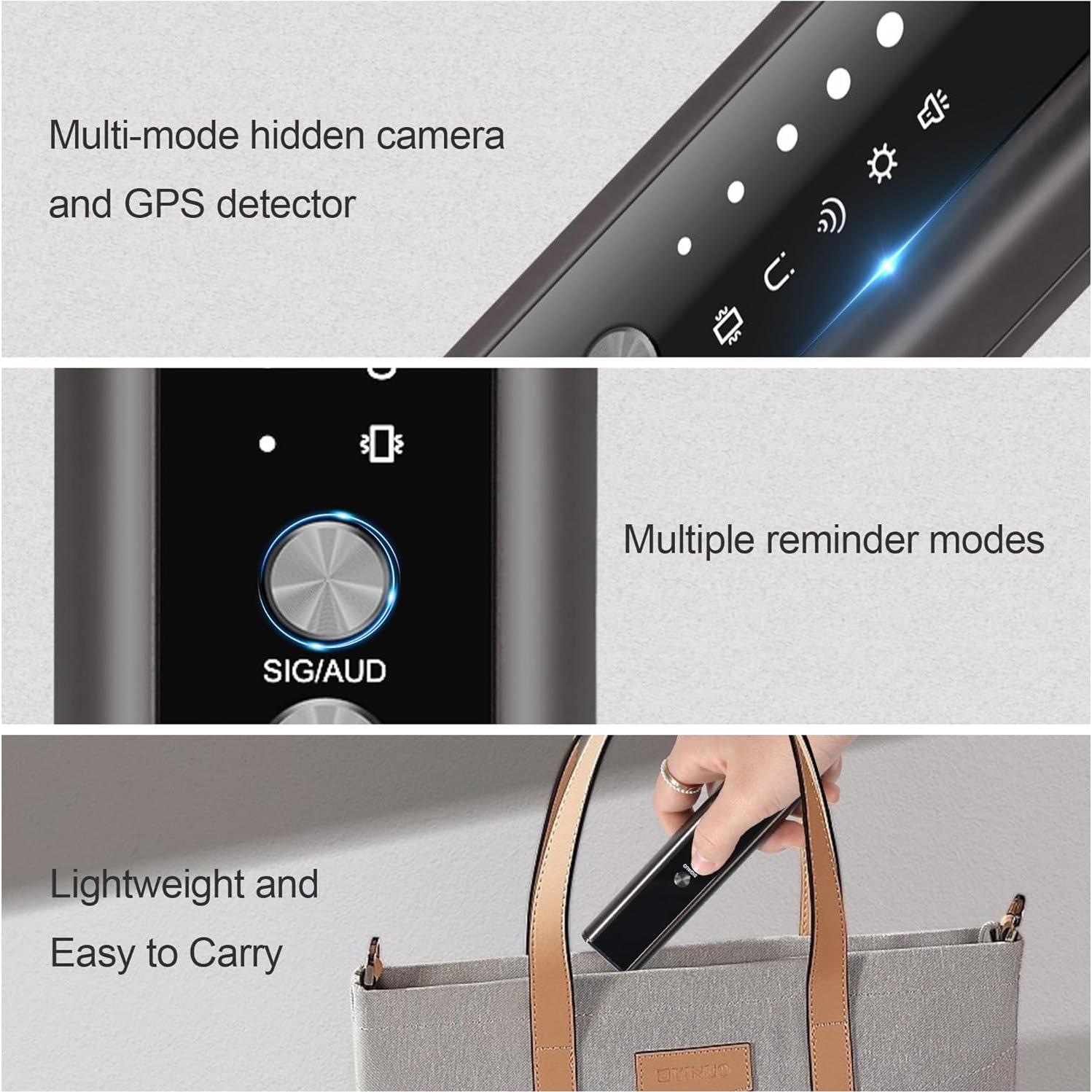 Detector de Dispositivos Ocultos Shenzhen Guangrun - Alarma y Linterna