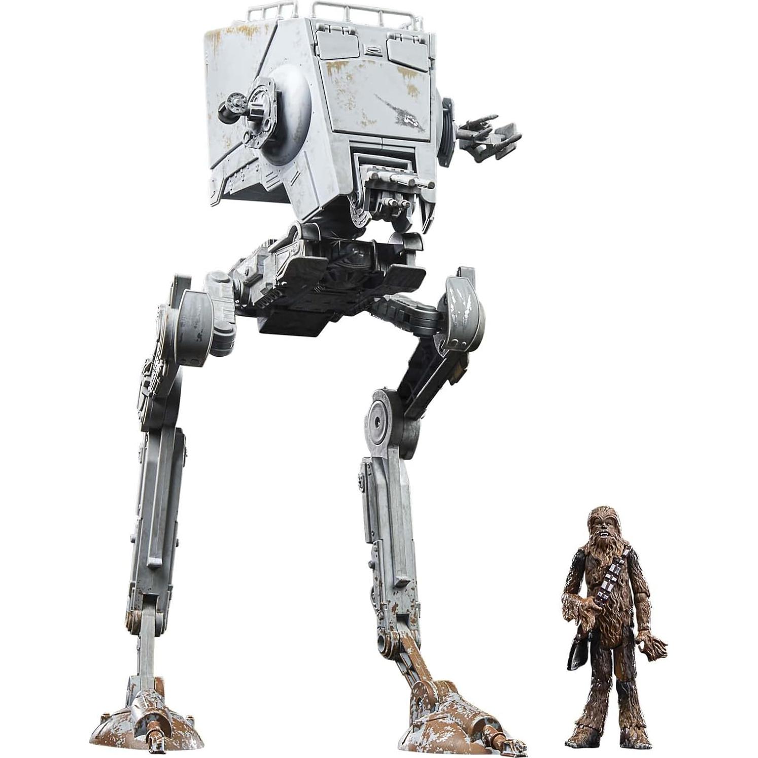 Star Wars Colección Vintage AT-ST y Chewbacca 9.5 cm