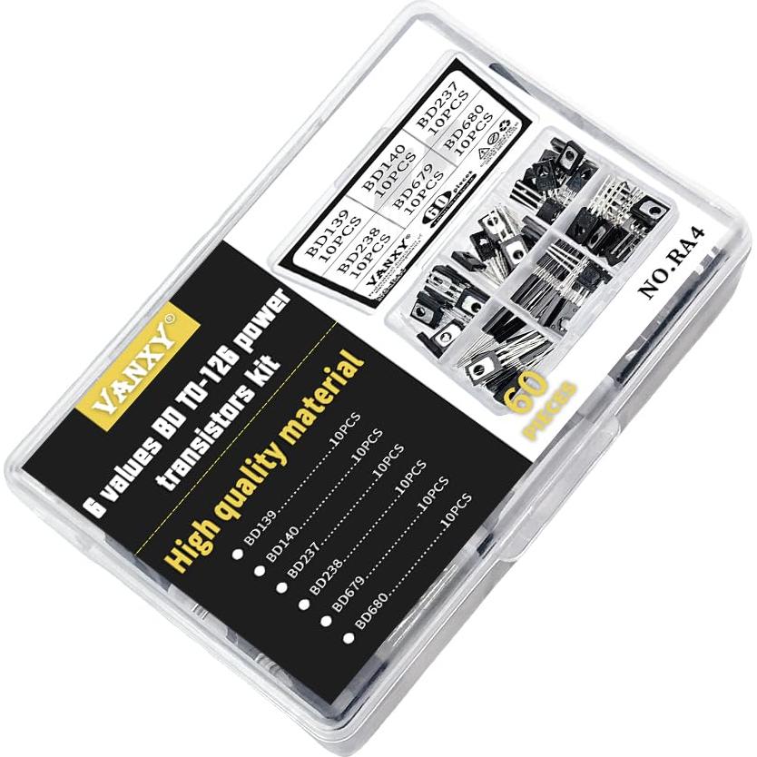 Kits de Transistores de Potencia VANXY TO-126 60 Piezas