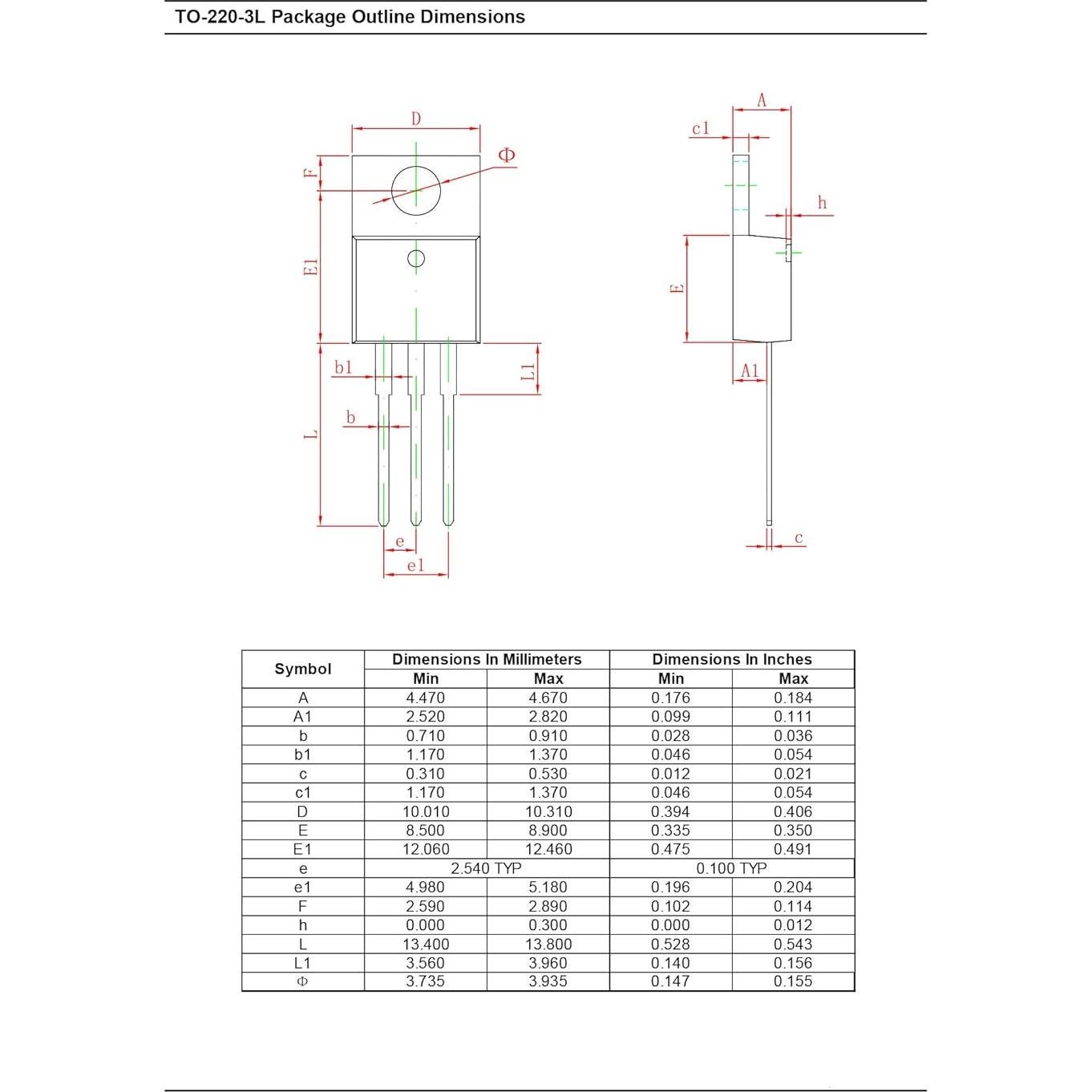 Transistor Darlington NPN Chanzon TIP120 TO-220 Paquete 10