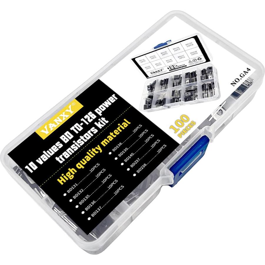 Kits de Transistores TO-126 VANXY 100 Piezas 10 Tipos