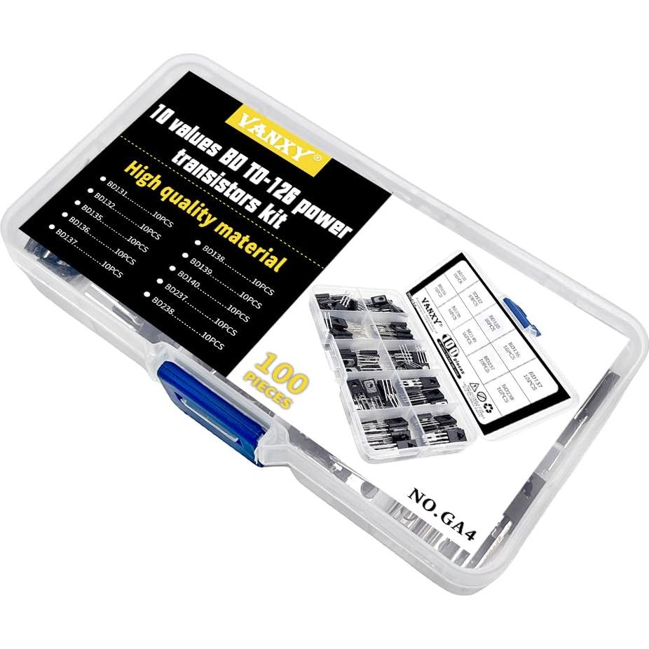 Kits de Transistores TO-126 VANXY 100 Piezas 10 Tipos