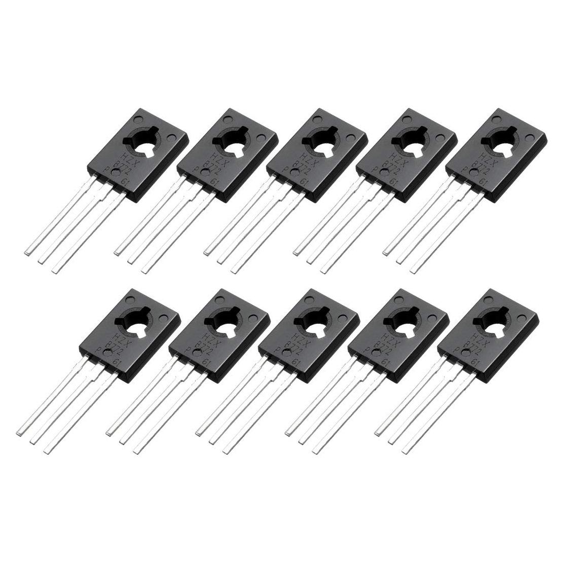 Transistores PNP uxcell B772 10 Pcs 30V 3A 1.25W