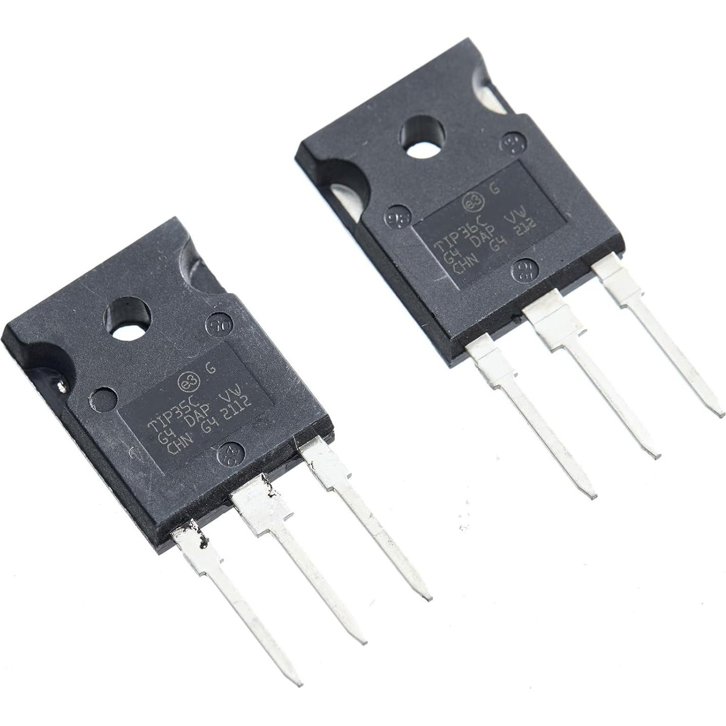 Transistores NPN PNP TIP35C TIP36C 4pcs Alta Potencia