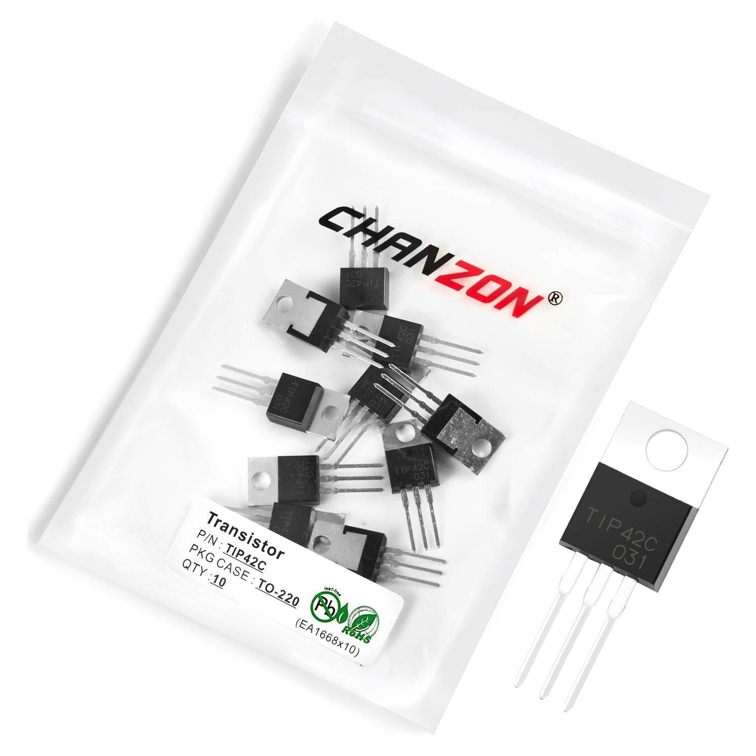 Transistor Bipolar Darlington PNP Chanzon TIP42C TO-220 Paquete 10