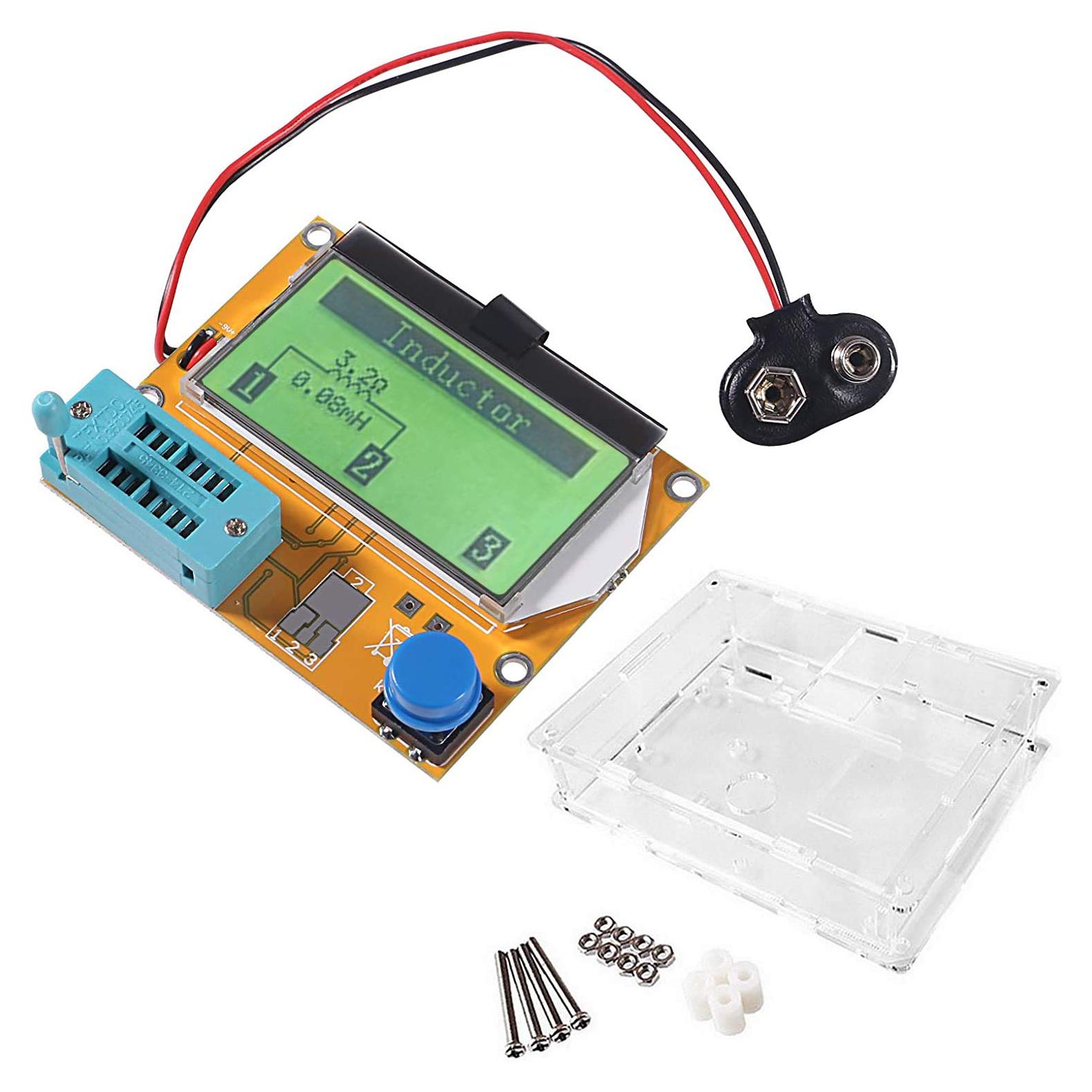 Kit Medidor Multifuncional ACEIRMC Mega 328 - Probador Transistores LCD